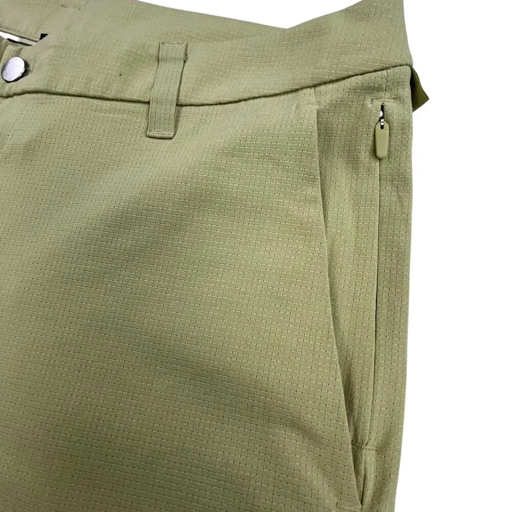 lululemon athletica Men’s Flat Front Shorts — Olive Green